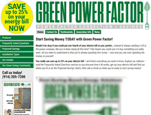 Tablet Screenshot of greenpowerfactor.com